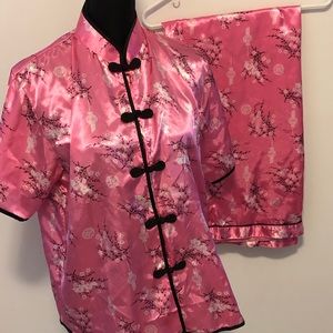 Alexander Del Rossa Pajama Set Asian Pink Size M